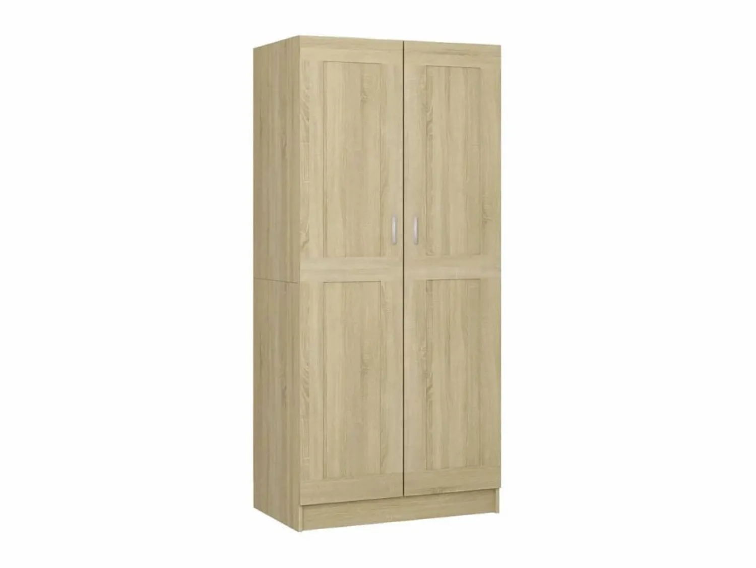 Clearance Armario de madera contrachapada color roble 82,5x51,5x180 cm ES392909 Marru00f3n