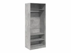 Armario de madera de ingeniería hormigón 80x50x200 cm ES734194