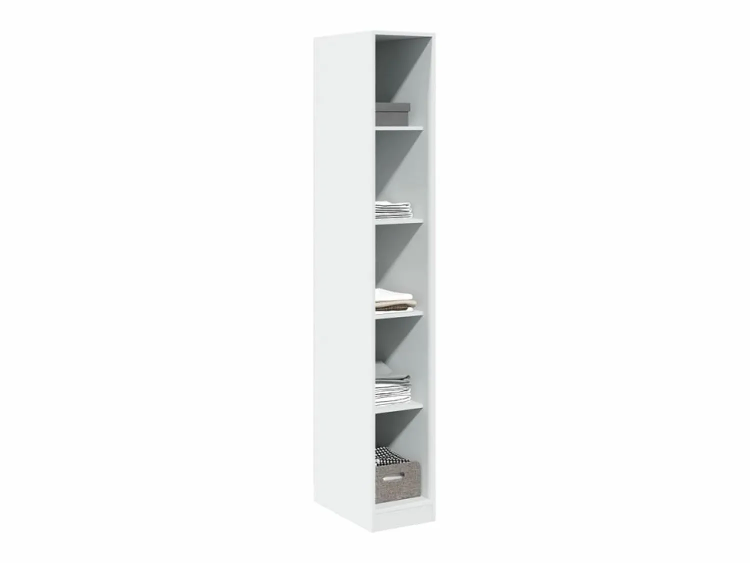Clearance Armario de madera de ingeniería 30x50x200 cm ES171480 Blanco