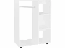 Clearance Armario de madera de ingeniería 80x40x110 cm ES303091 Armario Abierto, Vestidor