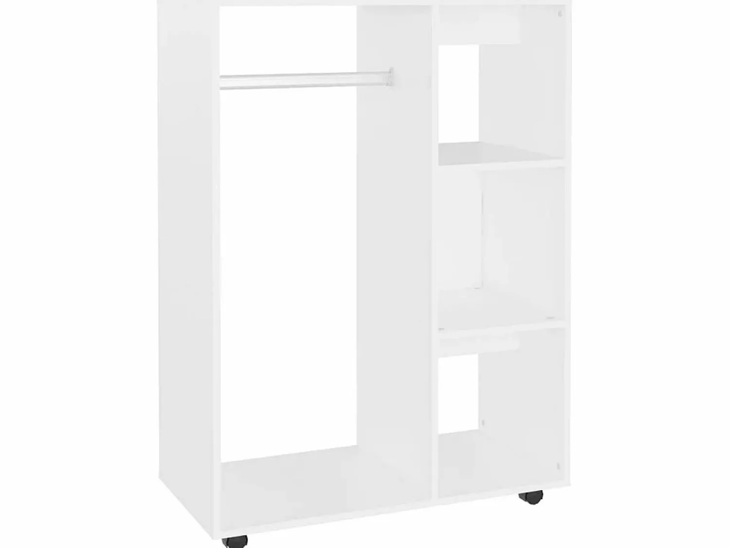 Clearance Armario de madera de ingeniería 80x40x110 cm ES303091 Armario Abierto, Vestidor