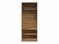 Armario de madera de ingeniería roble artesanal 80x50x200 cm ES629820