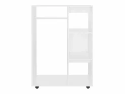 Clearance vidaxl Armario de madera de ingeniería 80x40x110 cm Blanco