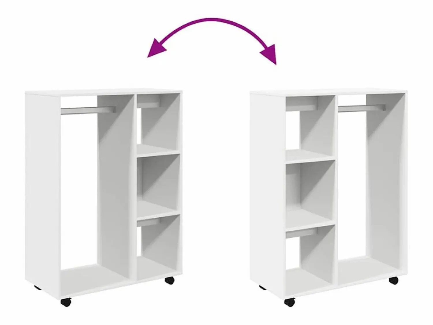 Clearance vidaxl Armario de madera de ingeniería 80x40x110 cm Blanco