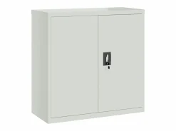 Armario de oficina con 2 puertas 90 cm Acero