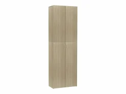 New Armario de oficina contrachapado color roble 60x32x190 cm ES865712 Armario Oficina