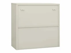 New vidaxl Armario de oficina de acero claro 90x40x90cm Gris