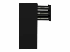 Outlet Armario de oficina de acero 90x40x102 cm ES825072 Negro