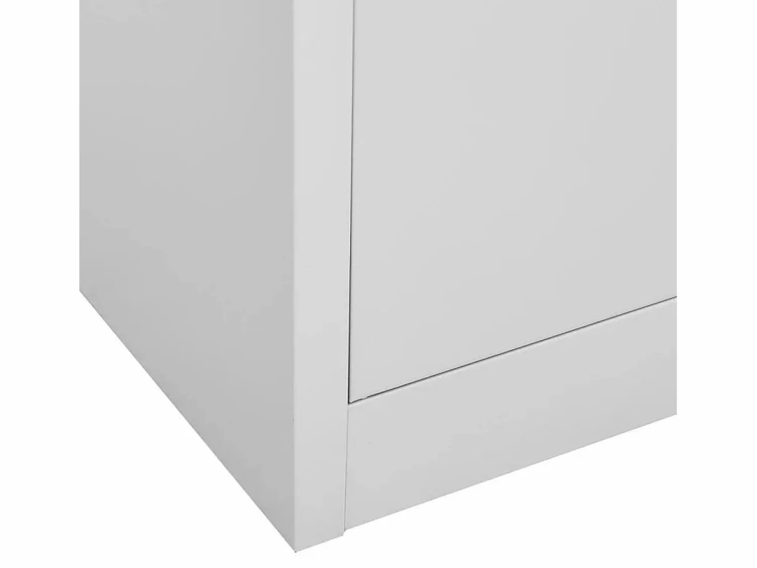 vidaxl Armario de oficina de acero claro 90x40x180 cm