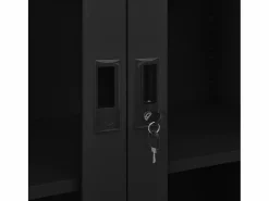 Best vidaxl Armario de oficina de acero 90x40x180 cm Negro