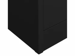 Best vidaxl Armario de oficina de acero 90x40x180 cm Negro