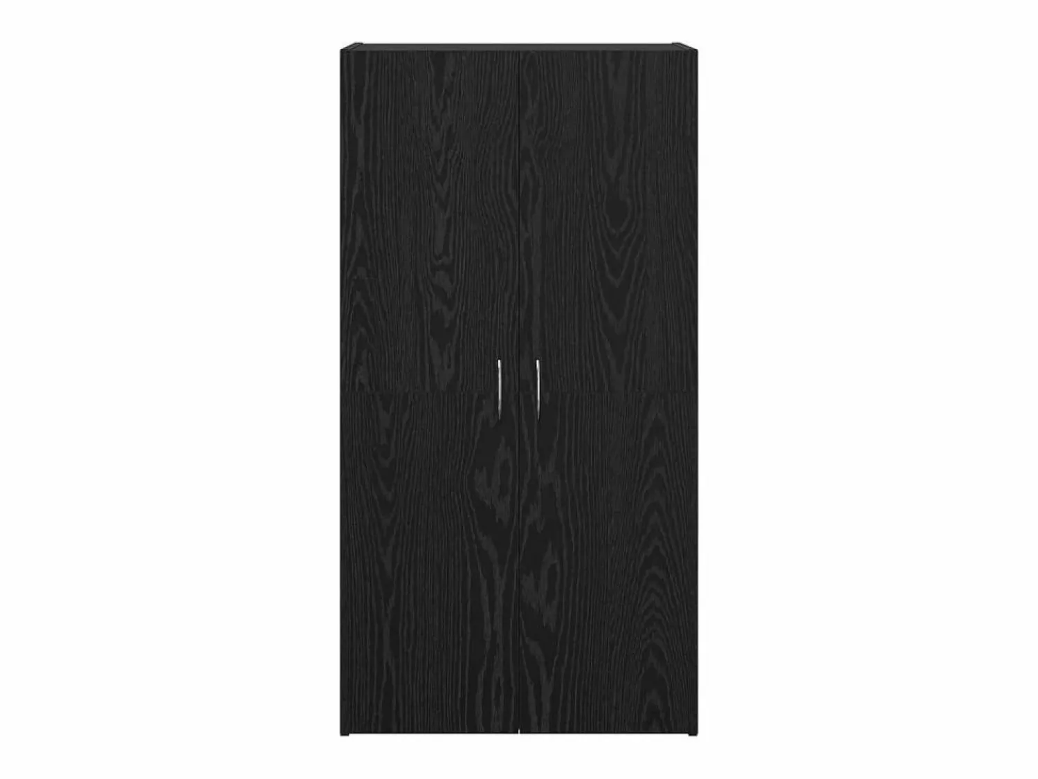 Armario de oficina de roble negro de 60 x 32 x 115 cm de madera de ingeniería