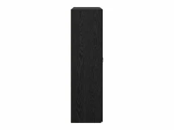 Armario de oficina de roble negro de 60 x 32 x 115 cm de madera de ingeniería