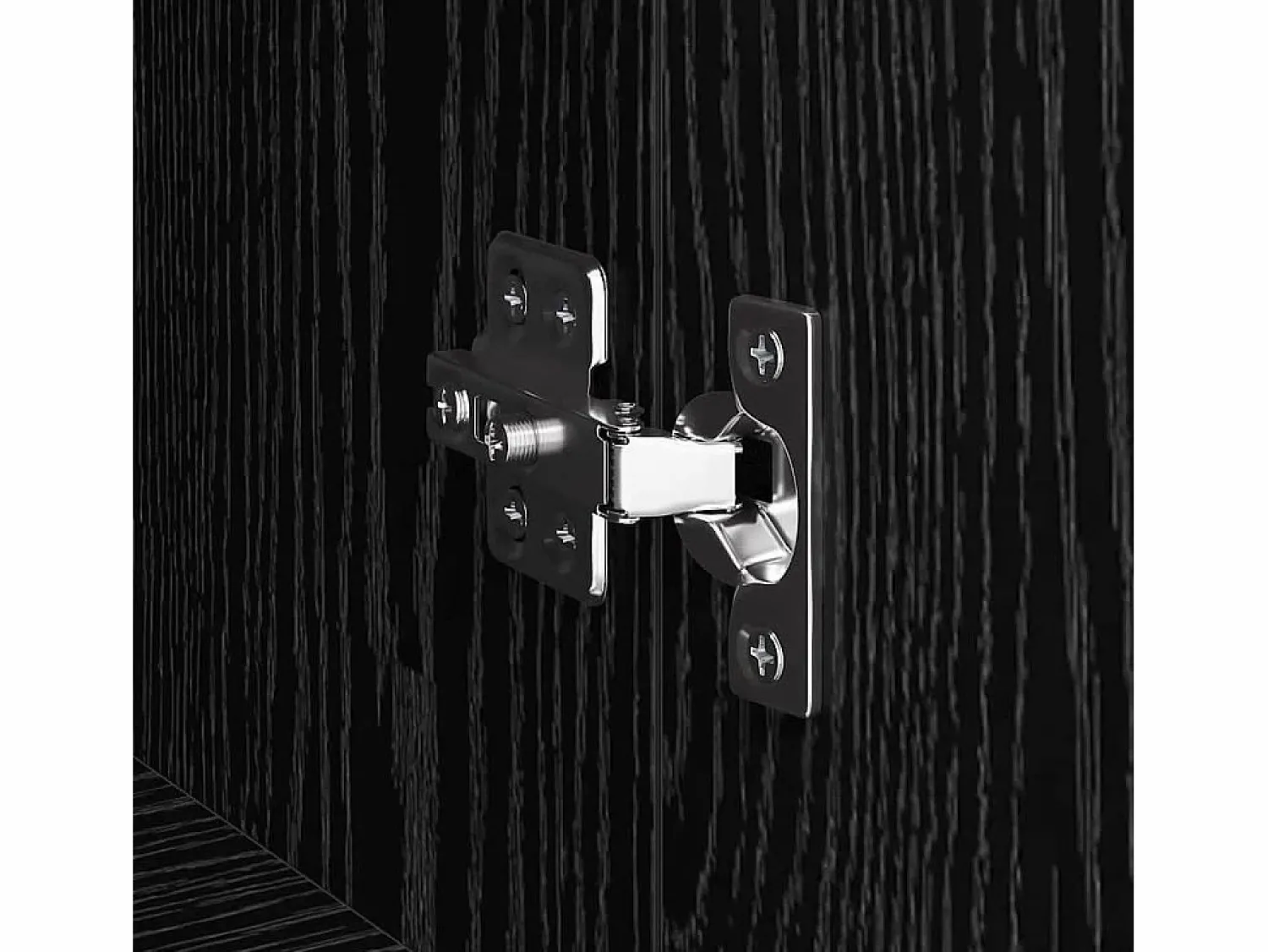 Armario de oficina de roble negro de 60 x 32 x 115 cm de madera de ingeniería