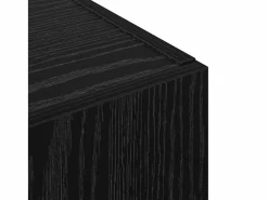 Armario de oficina de roble negro de 60 x 32 x 115 cm de madera de ingeniería