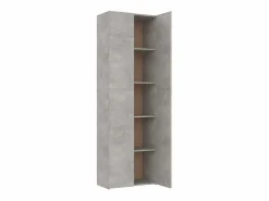 New Armario de oficina hormigón 60x32x190 cm Madera de ingeniería Armario Oficina