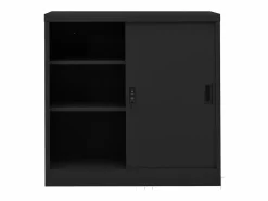 Online Armario de oficina puerta corredera acero antracita 90x40x90cm ES336471 Armario Oficina