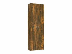 Sale Armario de oficina Roble ahumado 60x32x190 cm Madera de ingeniería Armario Oficina