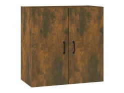 Armario de pared madera contrachapada roble ahumado 60x31x60 cm ES211943