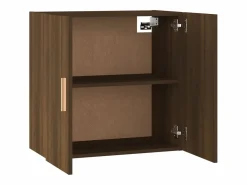 Hot Armario de pared madera contrachapada marrón roble 60x30x60 cm Mueble De Pared Para Baño