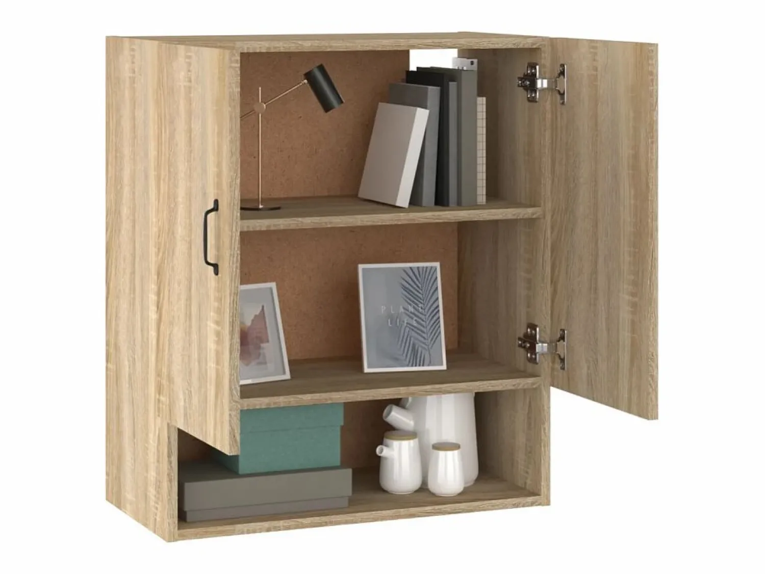 Best Armario de pared madera contrachapada roble sonoma 60x31x70 cm Mueble De Pared Para Baño
