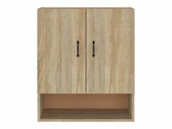 Best Armario de pared madera contrachapada roble sonoma 60x31x70 cm Mueble De Pared Para Baño