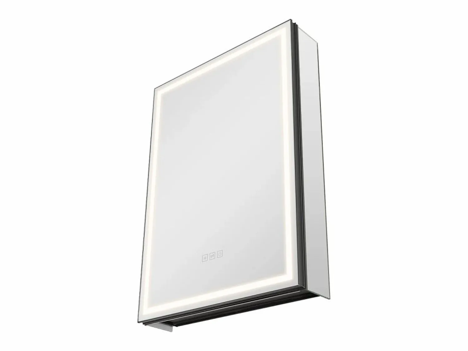 Hot Armario de Pared para Baño SucceBuy Armario de Tocador con Espejo y LED de 3 Colores con Intensidad Variable, Función de Desempañado, 50 x 70 cm Blanco