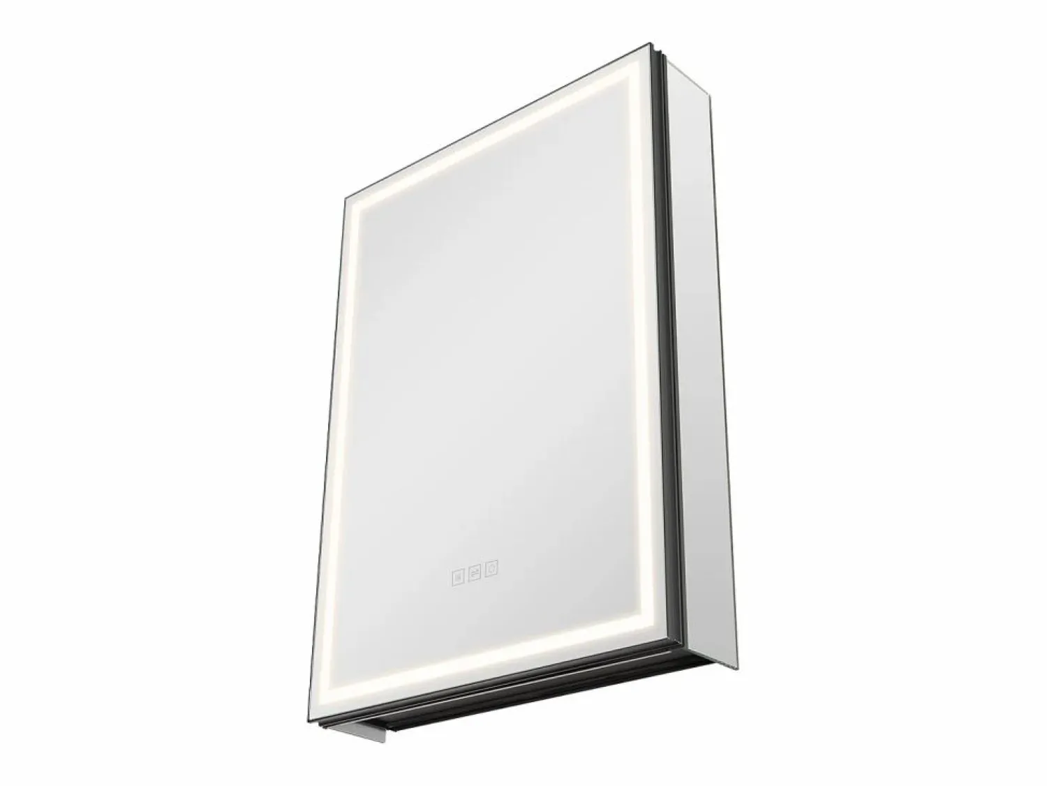 Hot Armario de Pared para Baño SucceBuy Armario de Tocador con Espejo y LED de 3 Colores con Intensidad Variable, Función de Desempañado, 50 x 70 cm Blanco