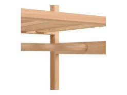 Armario de ropa de 3 niveles 110x40x170 cm ES650217