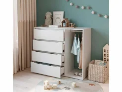 Online Vicco Armario de ropa para niños 120x48x101.9 ruben Blanco