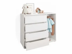 Online Vicco Armario de ropa para niños 120x48x101.9 ruben Blanco