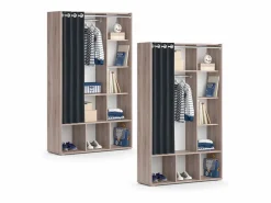 Best Vicco Armario de ropa para niños sonoma 105.8x38x178.1 luigi Color natural claro