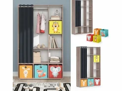Outlet Armario de ropa para niños sonoma 105.8x38x178.1 luigi Muebles Niño