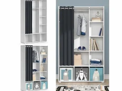 Online Vicco Armario de ropa para niños 105.8x38x178.1 luigi Blanco