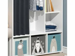 Online Vicco Armario de ropa para niños 105.8x38x178.1 luigi Blanco