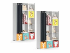 Discount Armario de ropa para niños 105.8x38x178.1 luigi Muebles Niño