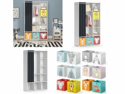 Discount Armario de ropa para niños 105.8x38x178.1 luigi Muebles Niño