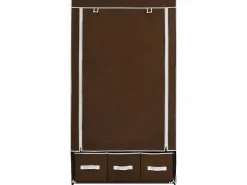 Armario de tela marrón 87x49x159 cm ES106396