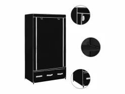 Armario de tela 87x49x159 cm Muebles Niño