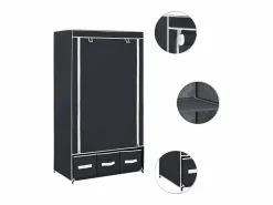 Armario de tela 87x49x159 cm Muebles Niño