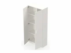 Hot Armario Escobero Multiusos 1 Estante Ajustable 180x80x35 cm Armario Oficina
