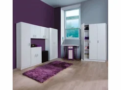 Armario escobero multiusos tres puertas cocina 109x180x37 cm