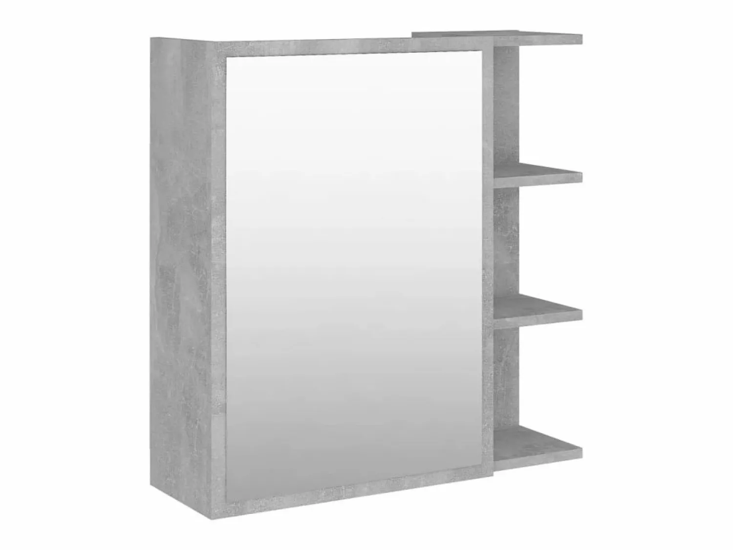 Online Armario espejo baño contrachapada hormigón 62,5x20,5x64 cm ES239742 Gris
