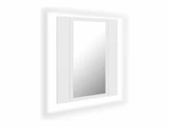 Armario espejo de baño con luz LED acrílico 40x12x45 cm ES265180