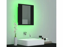 Outlet Armario espejo de baño con luz LED acrílico 40x12x45 cm ES874120 Mueble De Pared Para Baño