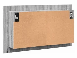 vidaxl Armario espejo de baño con luz LED acrílico 80x12x45 cm