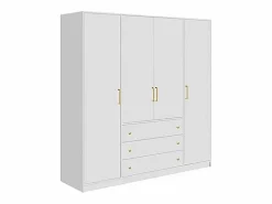 Online Armario esquinero 6 puertas y 3 cajones L311 cm en color - LIZANDRO Armario