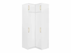 Clearance Armario esquinero de 2 puertas L115 cm en color + elevación - LIZANDRO Armario