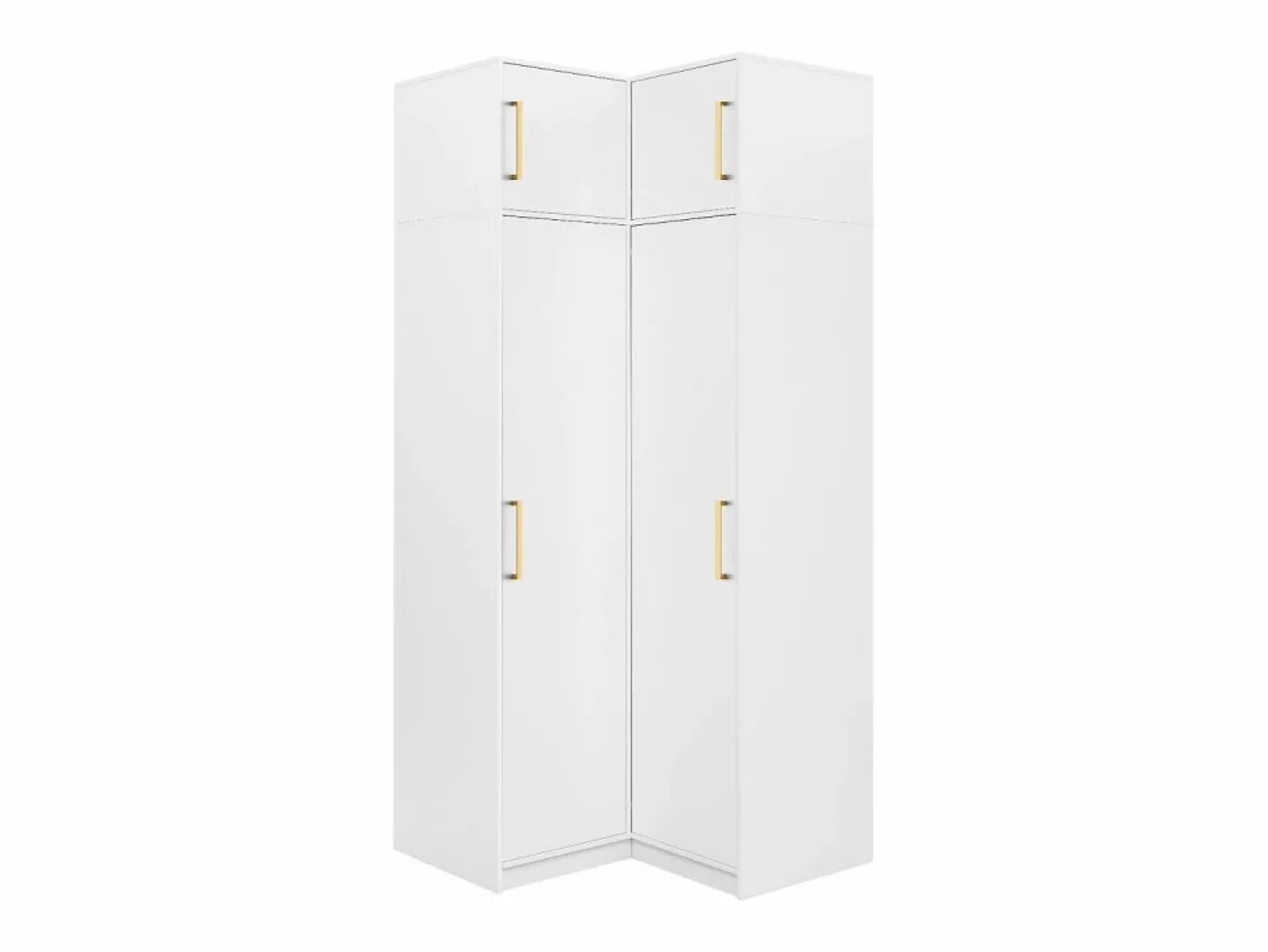 Clearance Armario esquinero de 2 puertas L115 cm en color + elevación - LIZANDRO Armario
