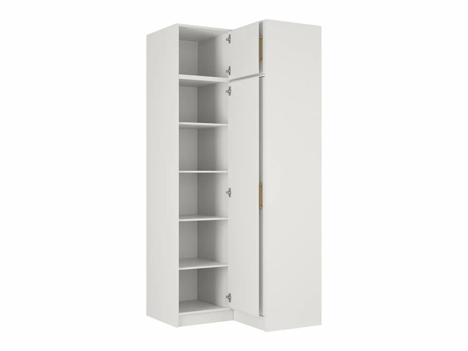Clearance Armario esquinero de 2 puertas L115 cm en color + elevación - LIZANDRO Armario